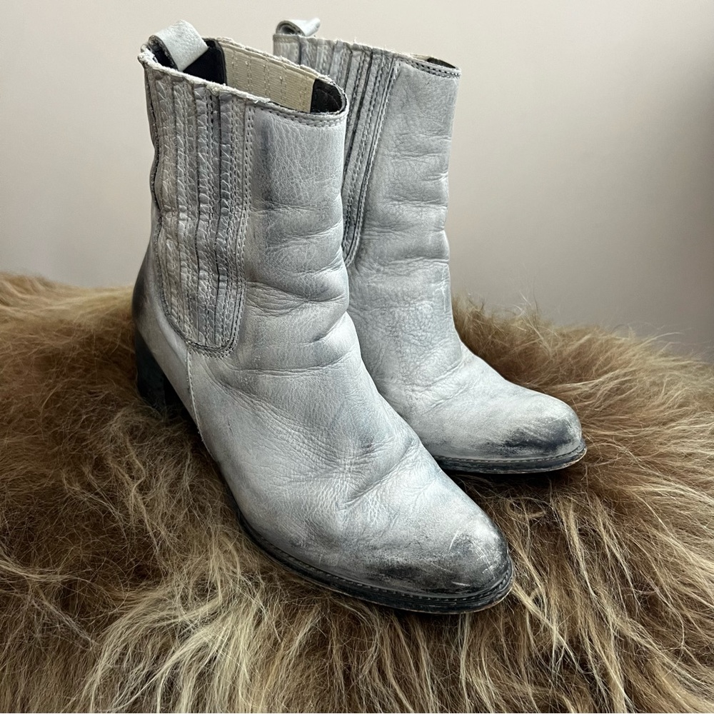 Jeffrey Campbell for Free People - distressed leather ankle boots